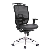 Nautilus Designs Freedom High Back Mesh Executive Office Chair With Coat Hanger and Height Adjustable Arms Black - DPA80HBSY/ACH DD